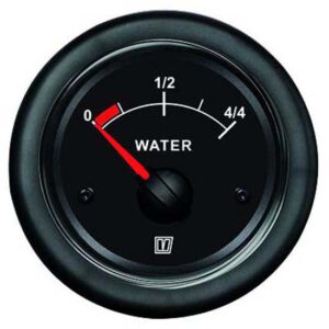 VETUS waterniveaumeter, zwart, 24 Volt